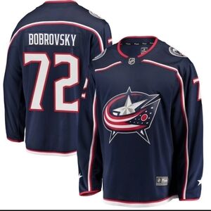 NWT Columbus #72 Jacket Bobrovsky SEWN NHL Hockey NFLFanatics Jersey Youth L/XL